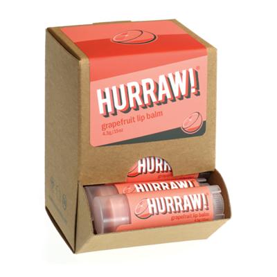 Hurraw! Organic Lip Balm Grapefruit 4.8g x 24 Display